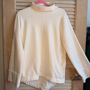 154 Athleta White Cozy Karma Funnel Neck Sweater - Size XS